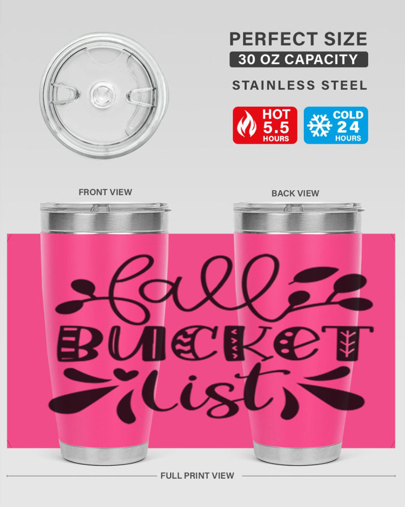 Fall Bucket List 94#- fall- Tumbler