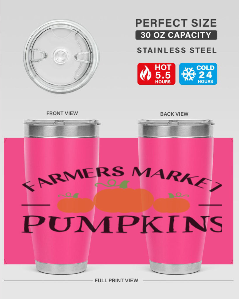 Farmers Market Pumpkins 178#- fall- Tumbler