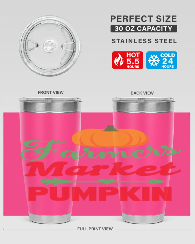 FarmersMarketPumpkin 180#- fall- Tumbler