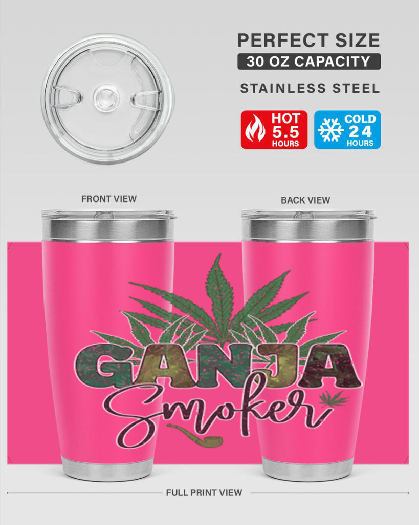 Ganja Smoker Sublimation 89#- marijuana- Tumbler