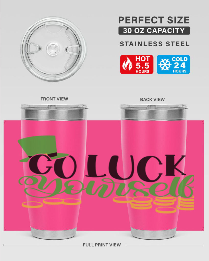 Go Lucky Yourself Style 98#- St Patricks Day- Tumbler