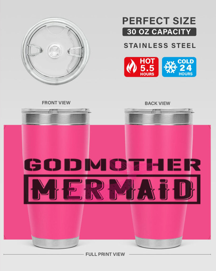 Godmother mermaid 196#- mermaid- Tumbler