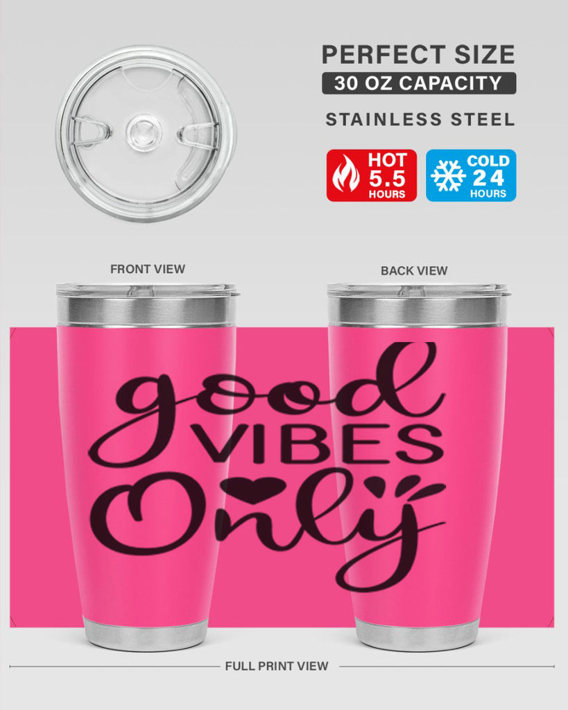 Good vibes only design 202#- mermaid- Tumbler