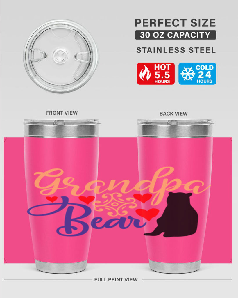 Grandpa bear 43#- grandpa - papa- Tumbler