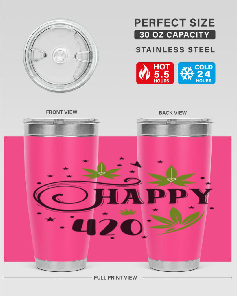 Happy 420 101#- marijuana- Tumbler