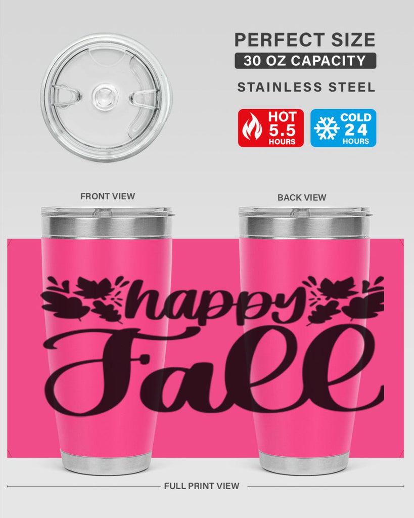 Happy Fall 489#- fall- Tumbler