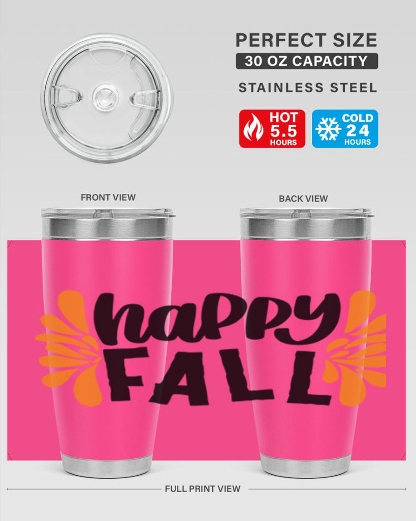Happy Fall 491#- fall- Tumbler