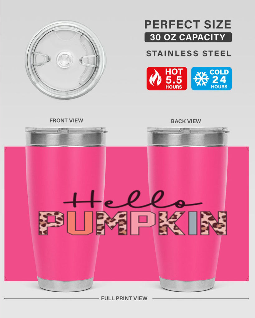 Hello pumpkin 289#- fall- Tumbler