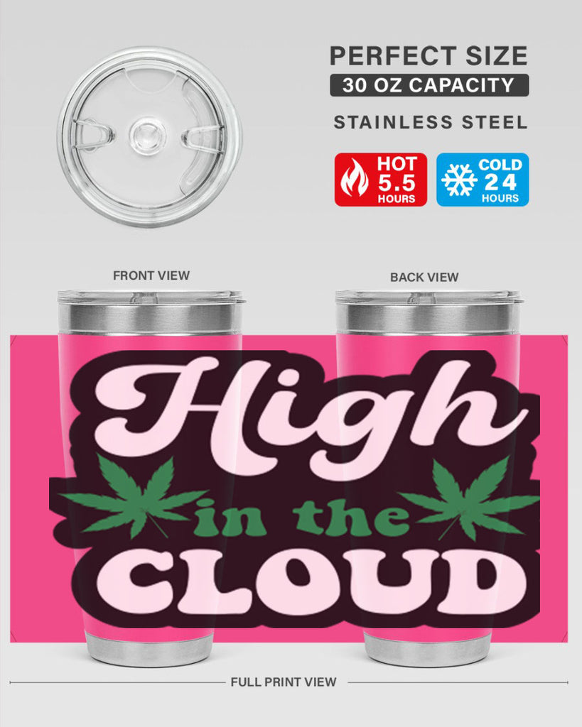 High in the cloud 113#- marijuana- Tumbler