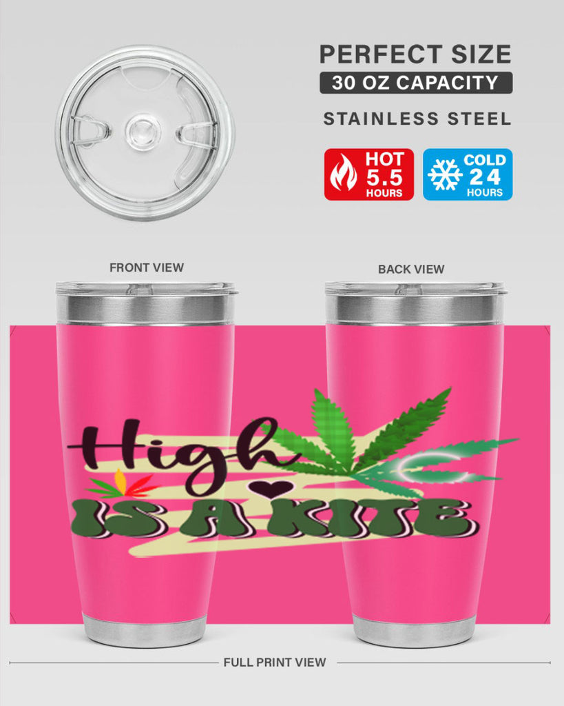 High is a Kite 116#- marijuana- Tumbler