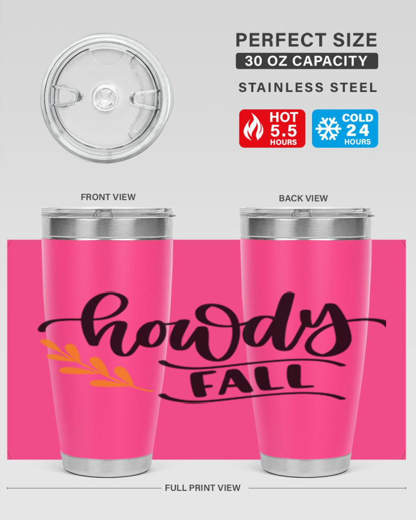 Howdy Fall 496#- fall- Tumbler