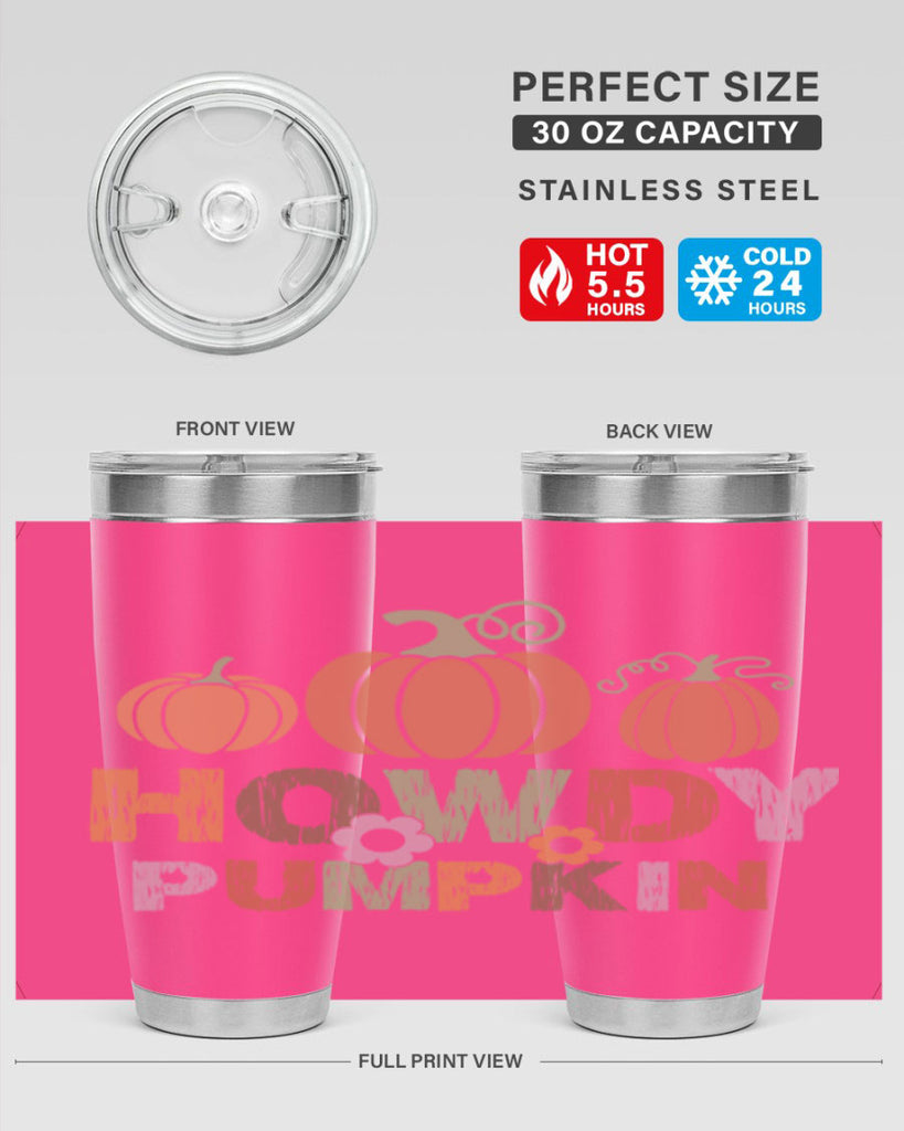 Howdy Pumpkin 321#- fall- Tumbler