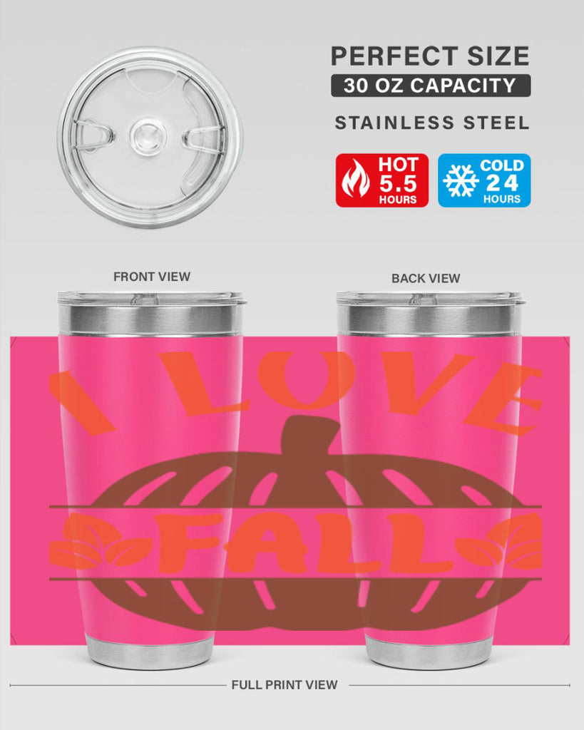 I Love Fall 337#- fall- Tumbler