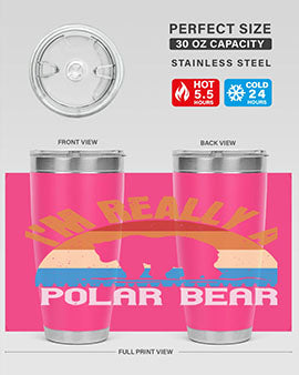 I'm Really A Polar Bear 38#- Bears- Tumbler