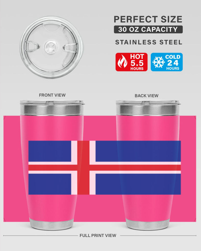 Iceland 122#- world flags- Tumbler