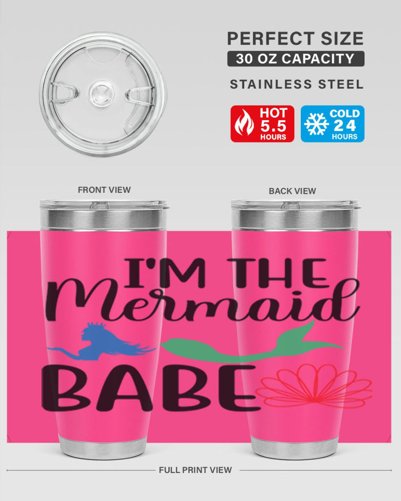 Im the Mermaid Babe 264#- mermaid- Tumbler