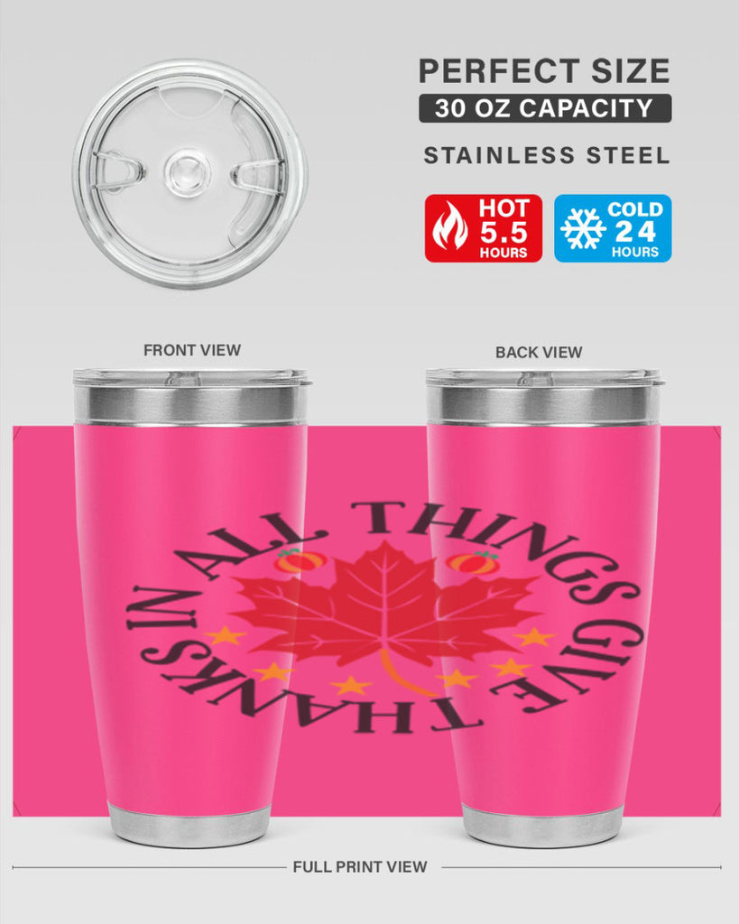 Inallthingsgivethanks 353#- fall- Tumbler