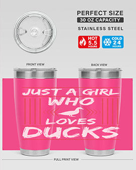 Just A Girl Who Loves Ducks Style 33#- duck- Tumbler