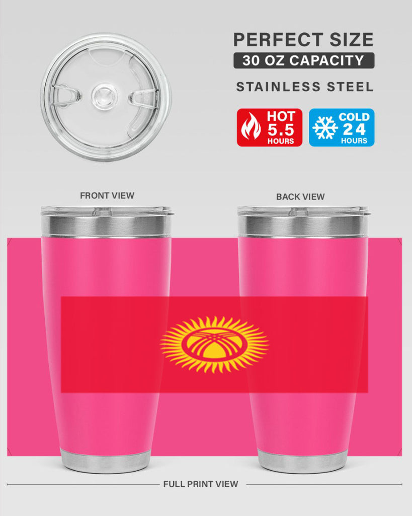 Kyrgyzstan 106#- world flags- Tumbler