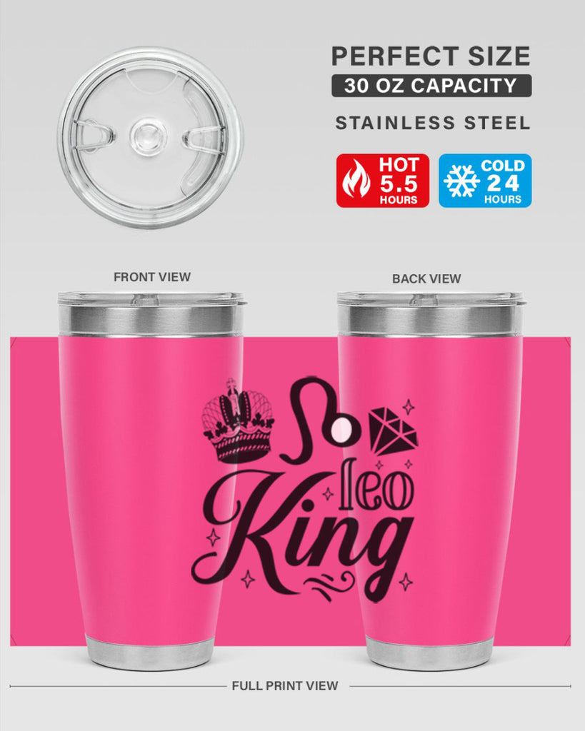 Leo king 290#- zodiac- Tumbler