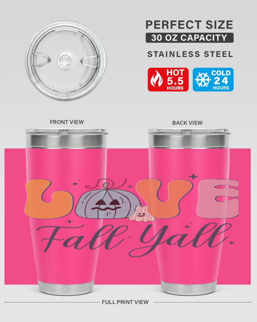 Love Fall Yall 413#- fall- Tumbler