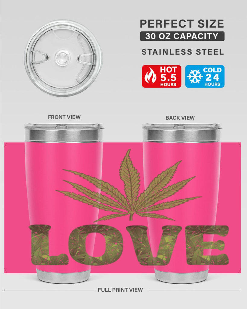 Love Sublimation 192#- marijuana- Tumbler