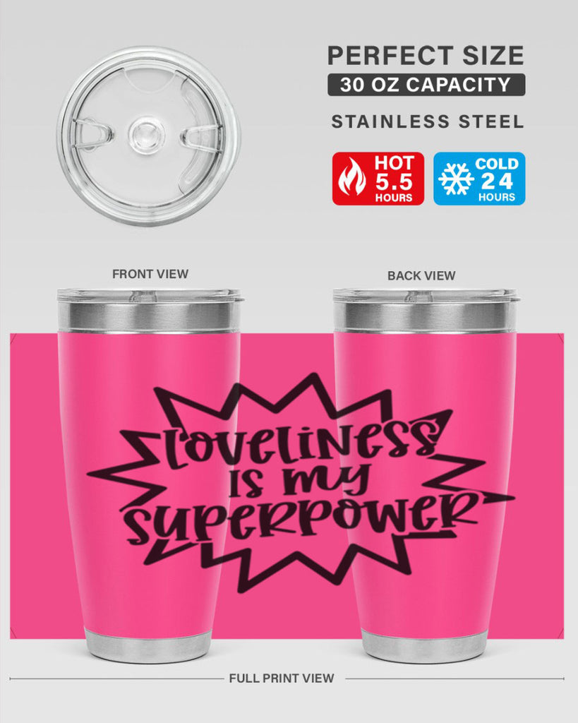 Loveliness Is My Superpower Style 53#- baby- tumbler