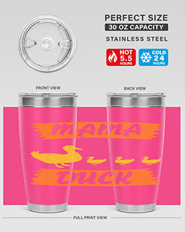 Mama Duck Style 26#- duck- Tumbler