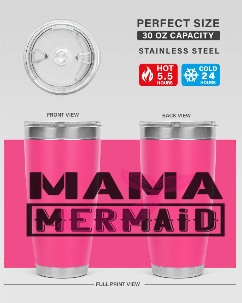 Mama mermaid 317#- mermaid- Tumbler