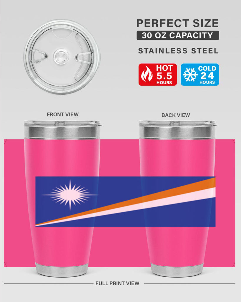 Marshall Islands 90#- world flags- Tumbler