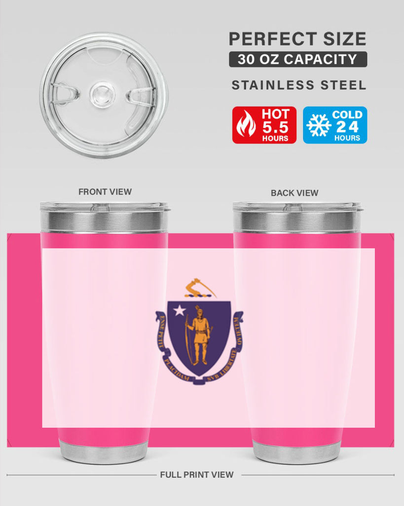 Massachusetts 31#- Us Flags- Tumbler