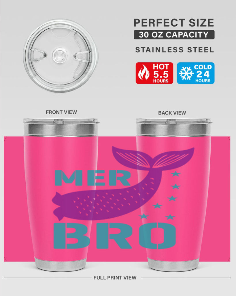 Mer Bro 322#- mermaid- Tumbler