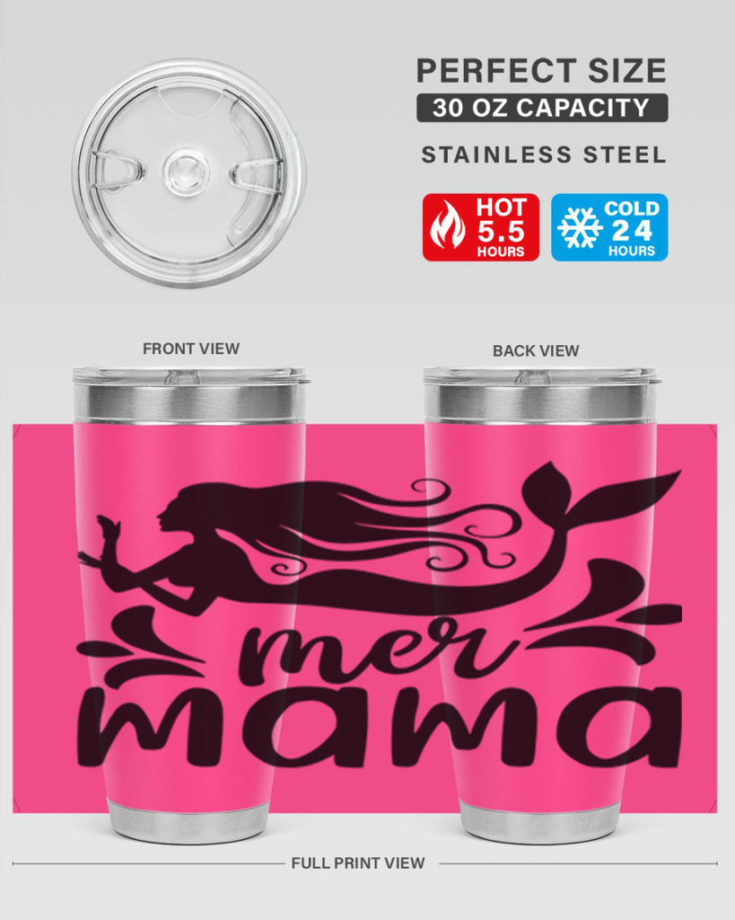 Mer mama 349#- mermaid- Tumbler