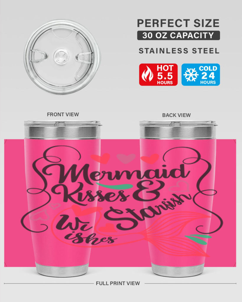 Mermaid Kisses Starfish Wishes 368#- mermaid- Tumbler