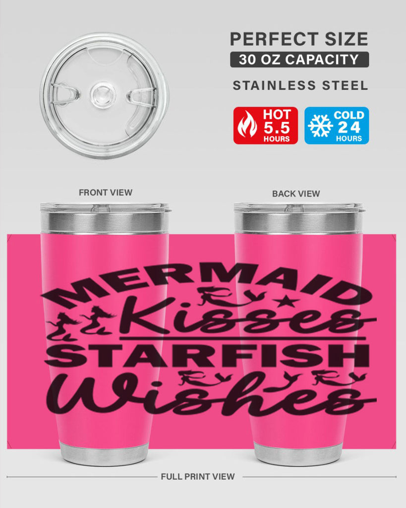 Mermaid Kisses Starfish Wishes 424#- mermaid- Tumbler