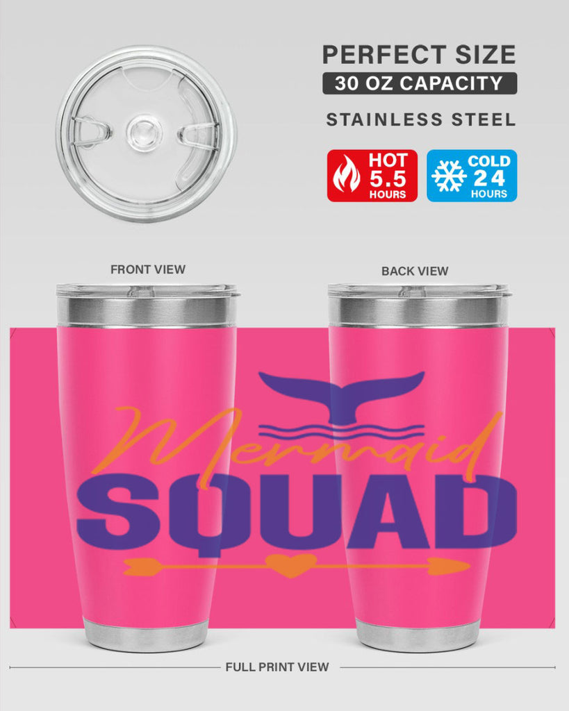 Mermaid Squad 376#- mermaid- Tumbler