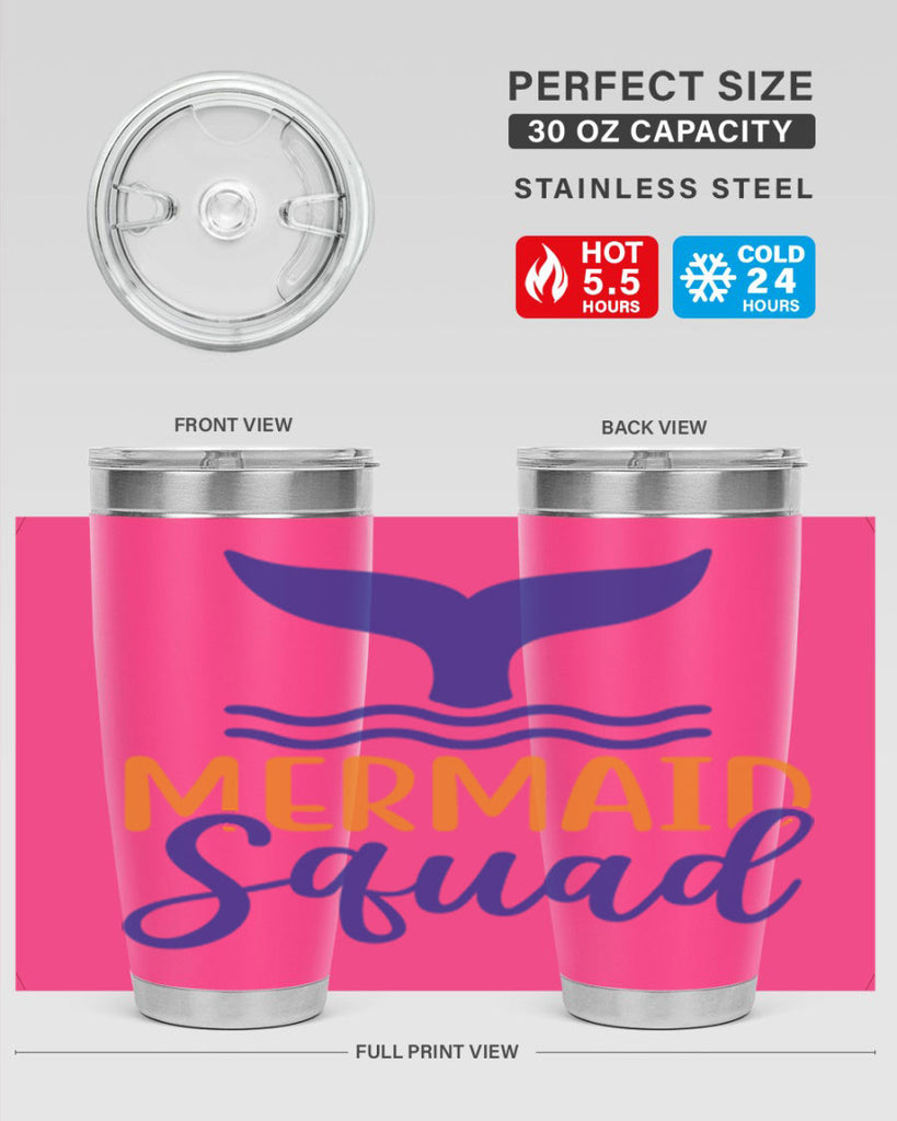 Mermaid Squad 379#- mermaid- Tumbler