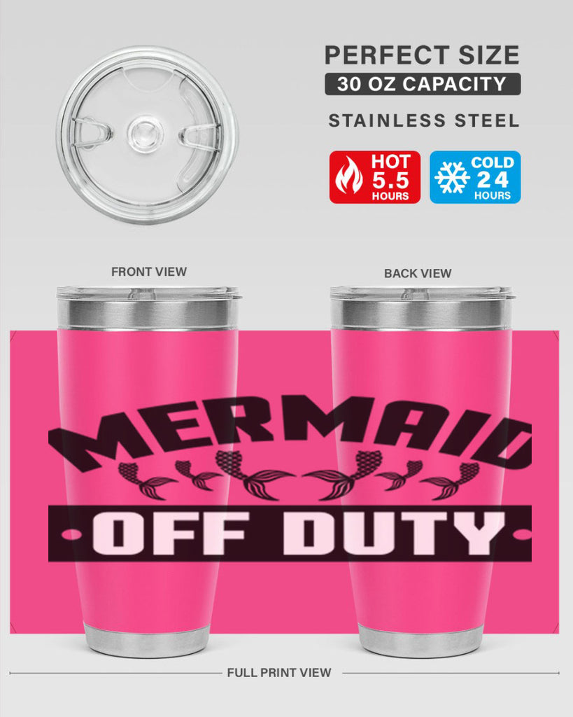 Mermaid off duty 437#- mermaid- Tumbler