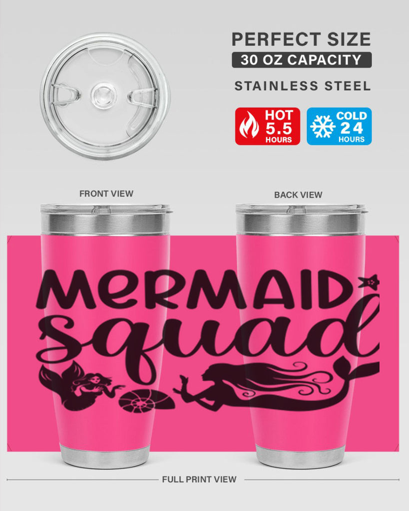 Mermaid squad 447#- mermaid- Tumbler