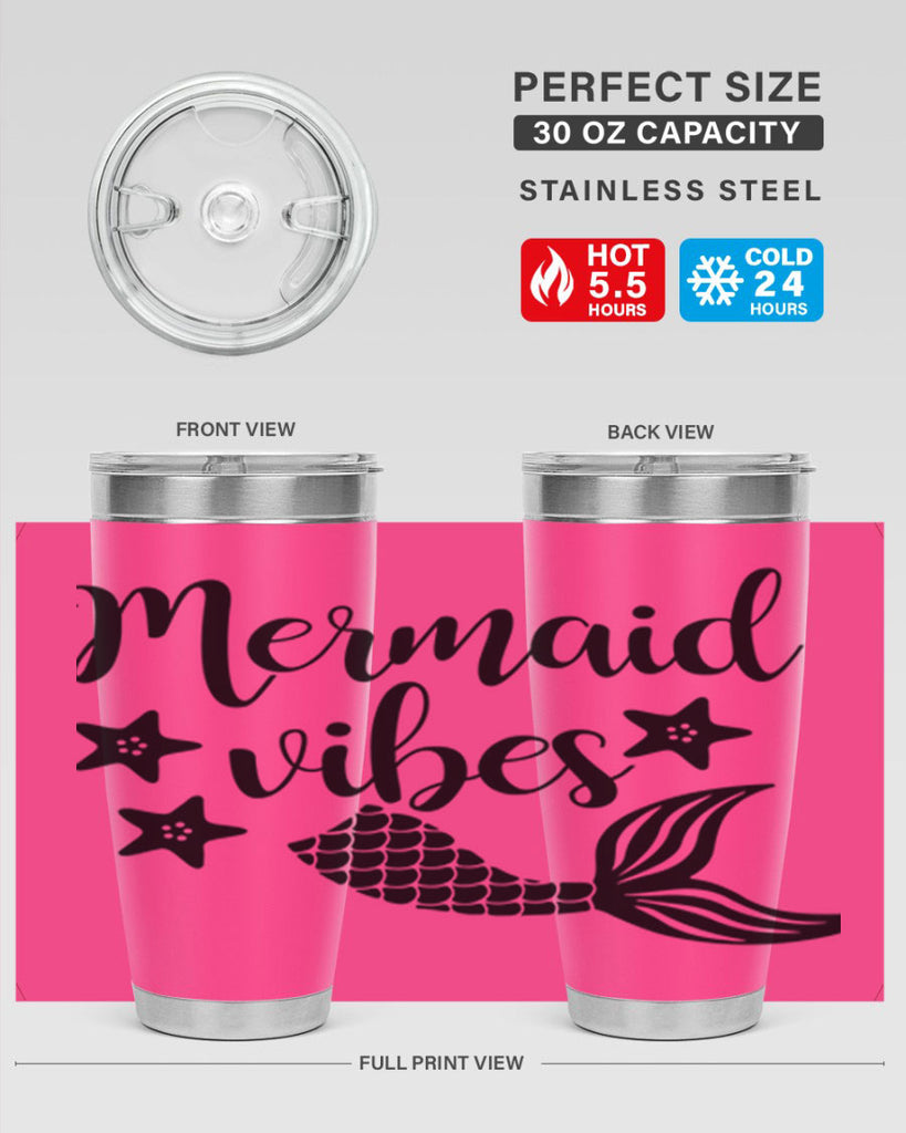 Mermaid vibes 463#- mermaid- Tumbler