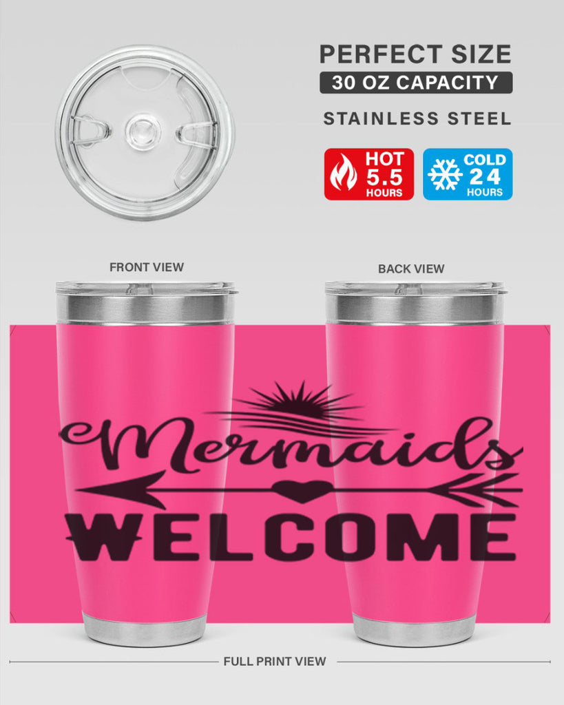 Mermaids Welcome 500#- mermaid- Tumbler