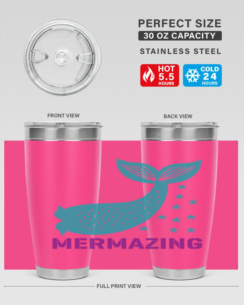 Mermazing 502#- mermaid- Tumbler