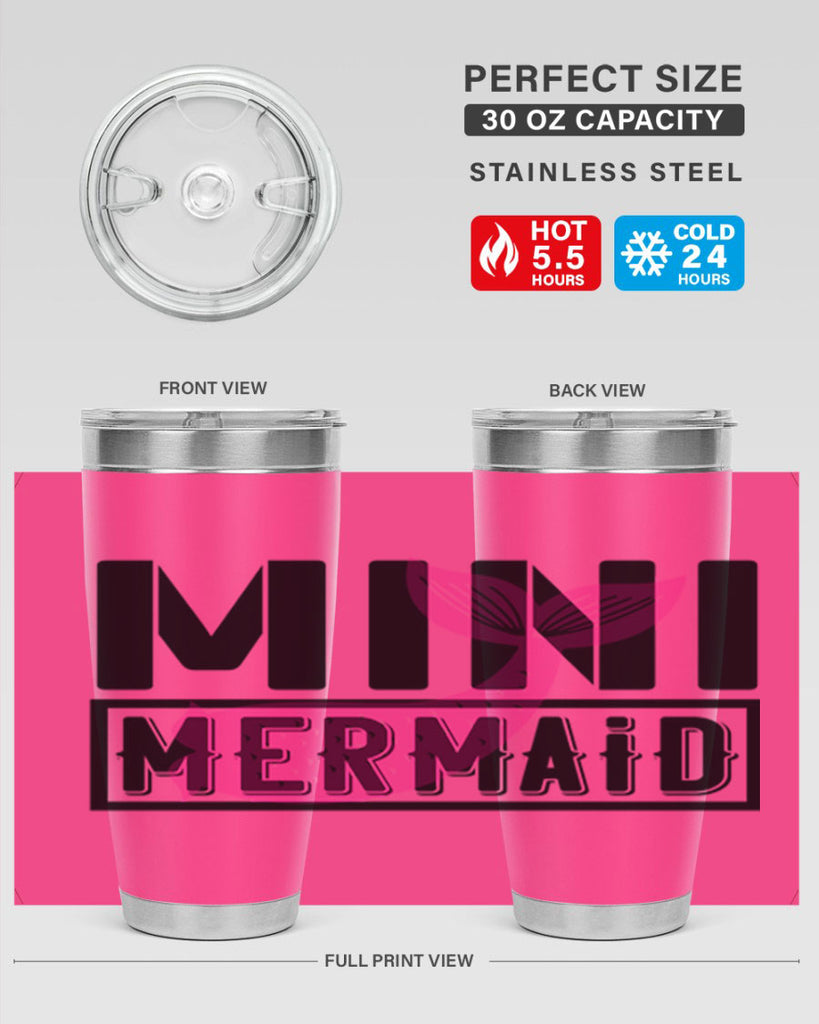 Mini mermaid 504#- mermaid- Tumbler