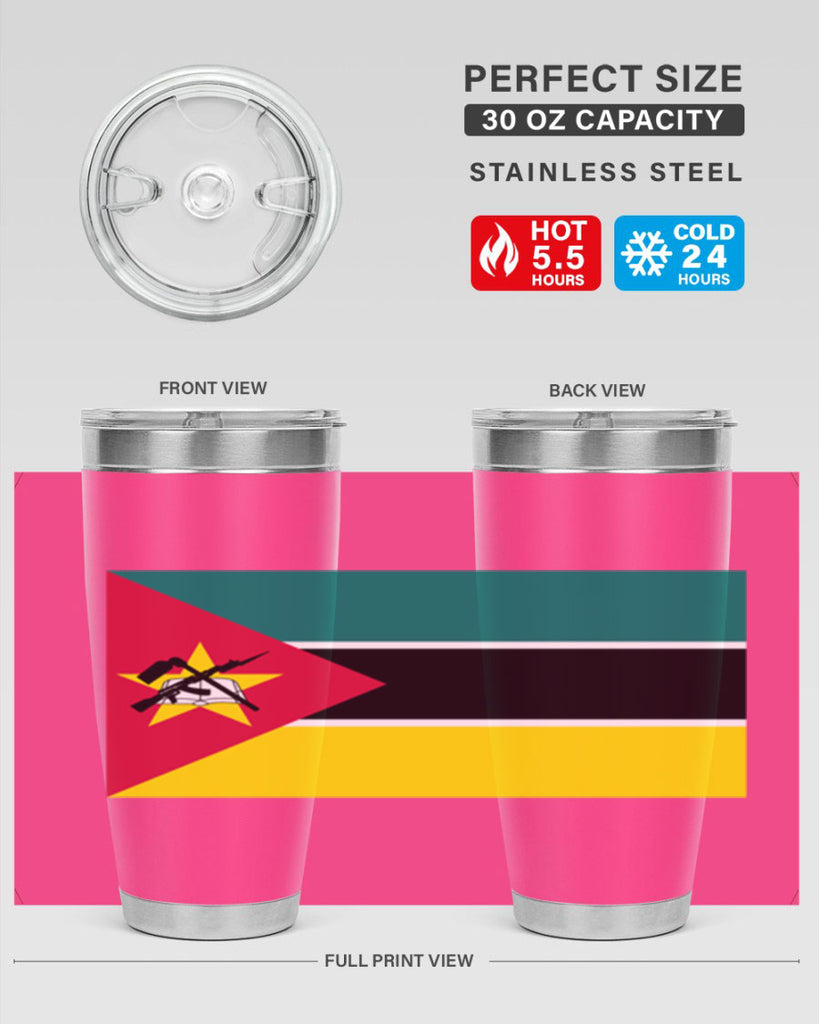 Mozambique 80#- world flags- Tumbler