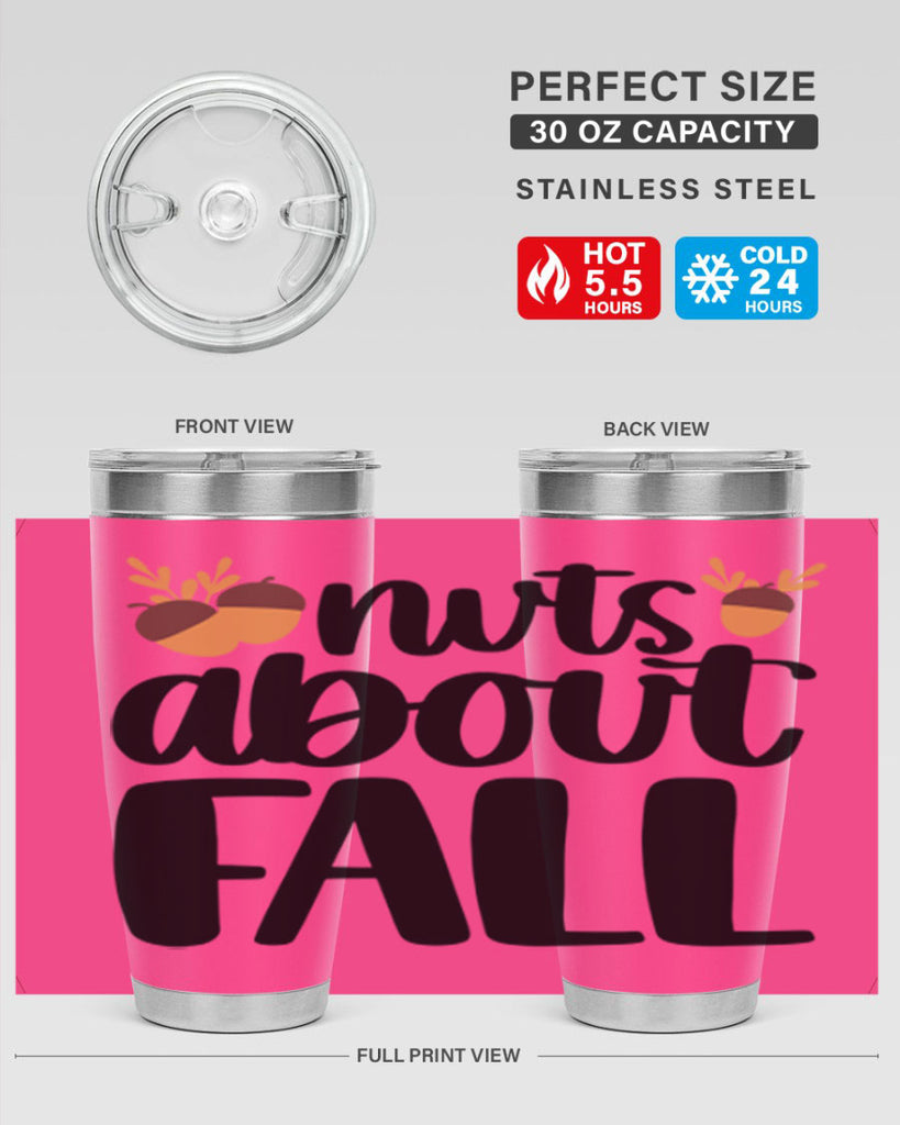 Nuts About Fall 503#- fall- Tumbler