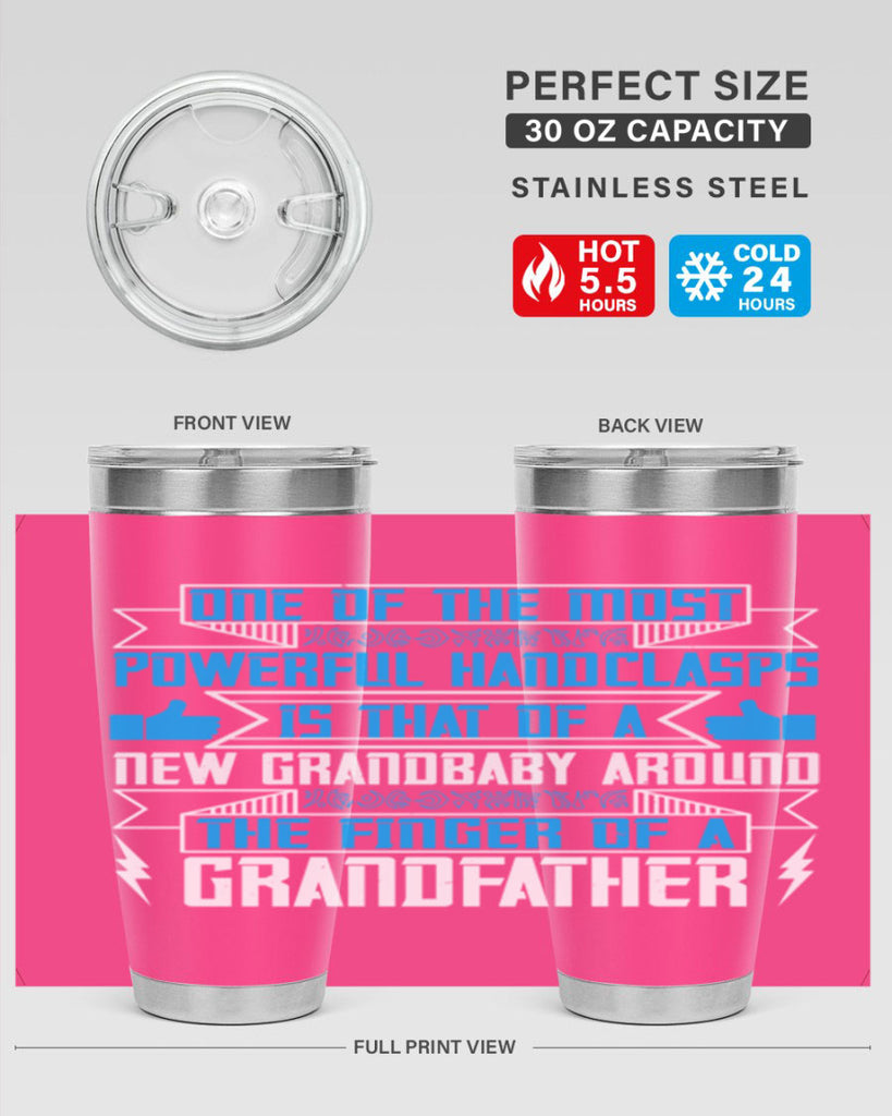 One of the most powerful handclasps is that of a new grandbaby 71#- grandpa - papa- Tumbler