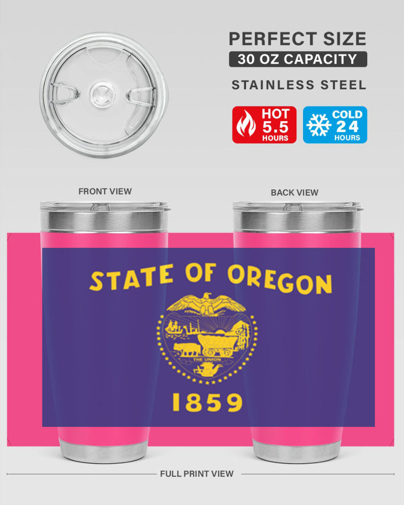 Oregon 15#- Us Flags- Tumbler