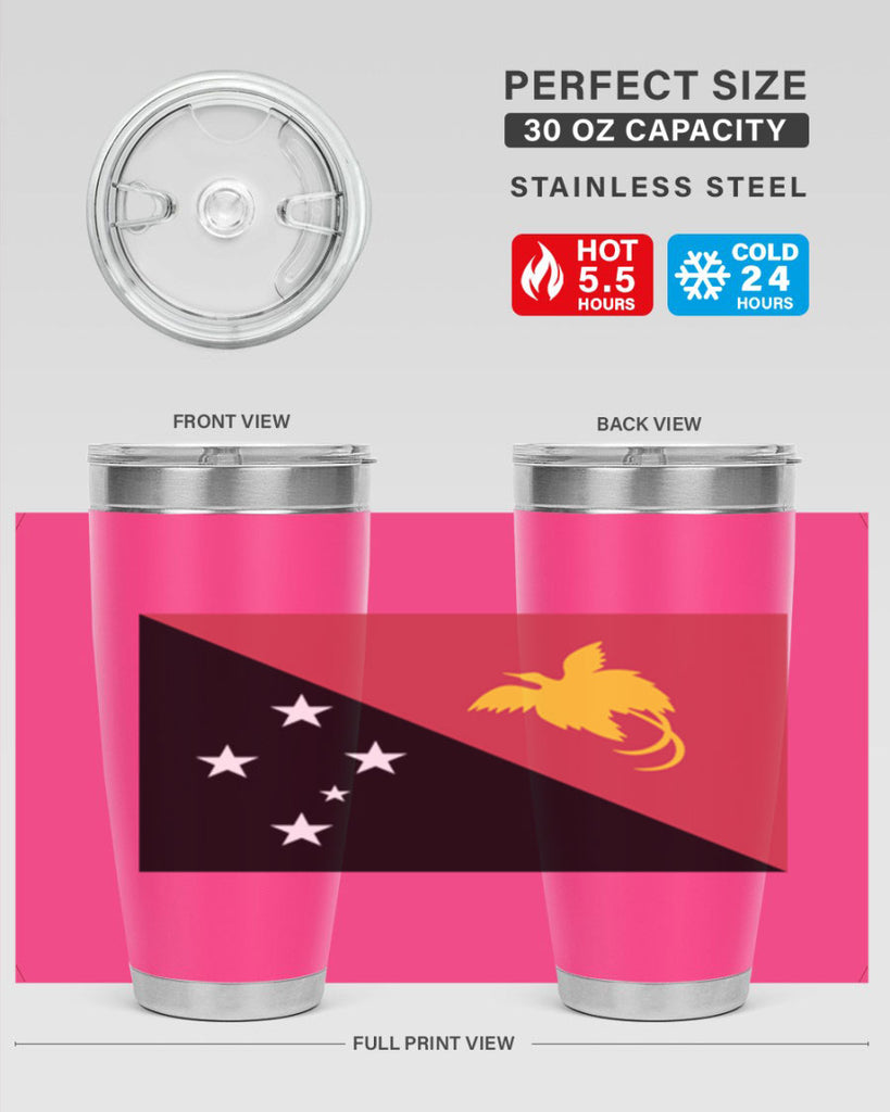 Papua New Guinea 62#- world flags- Tumbler