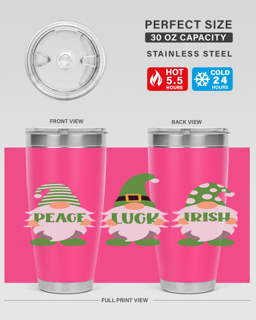 Peace Luck Irish Style 41#- St Patricks Day- Tumbler