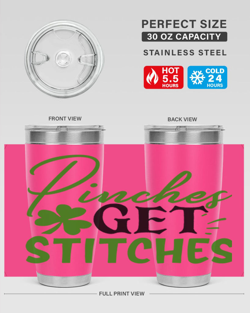 Pinches Get Stitches Style 147#- St Patricks Day- Tumbler